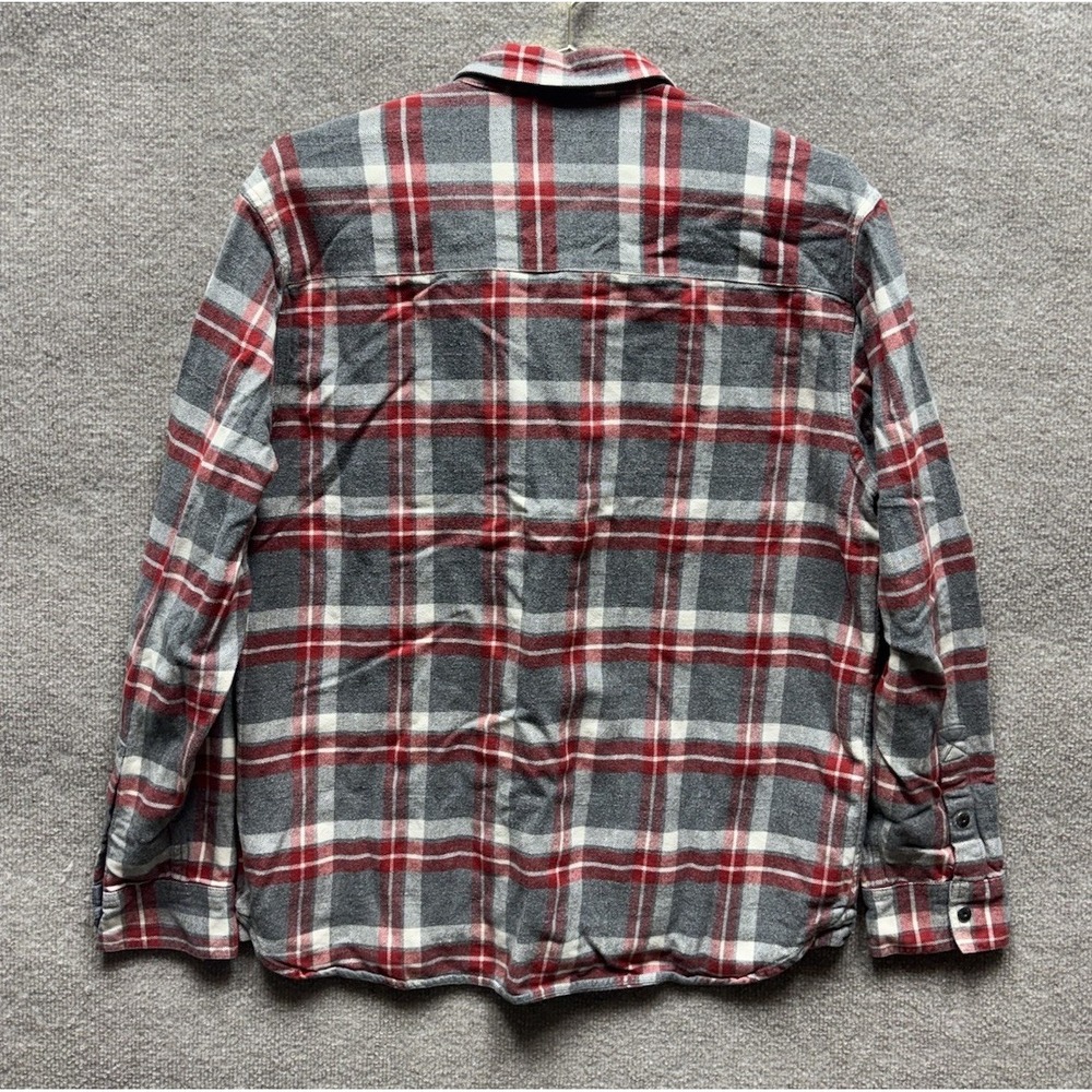 Mens Gramicci Plaid Flannel Shirt Heavyweight Button Down Size Large Multi EUC - Picture 5 of 5